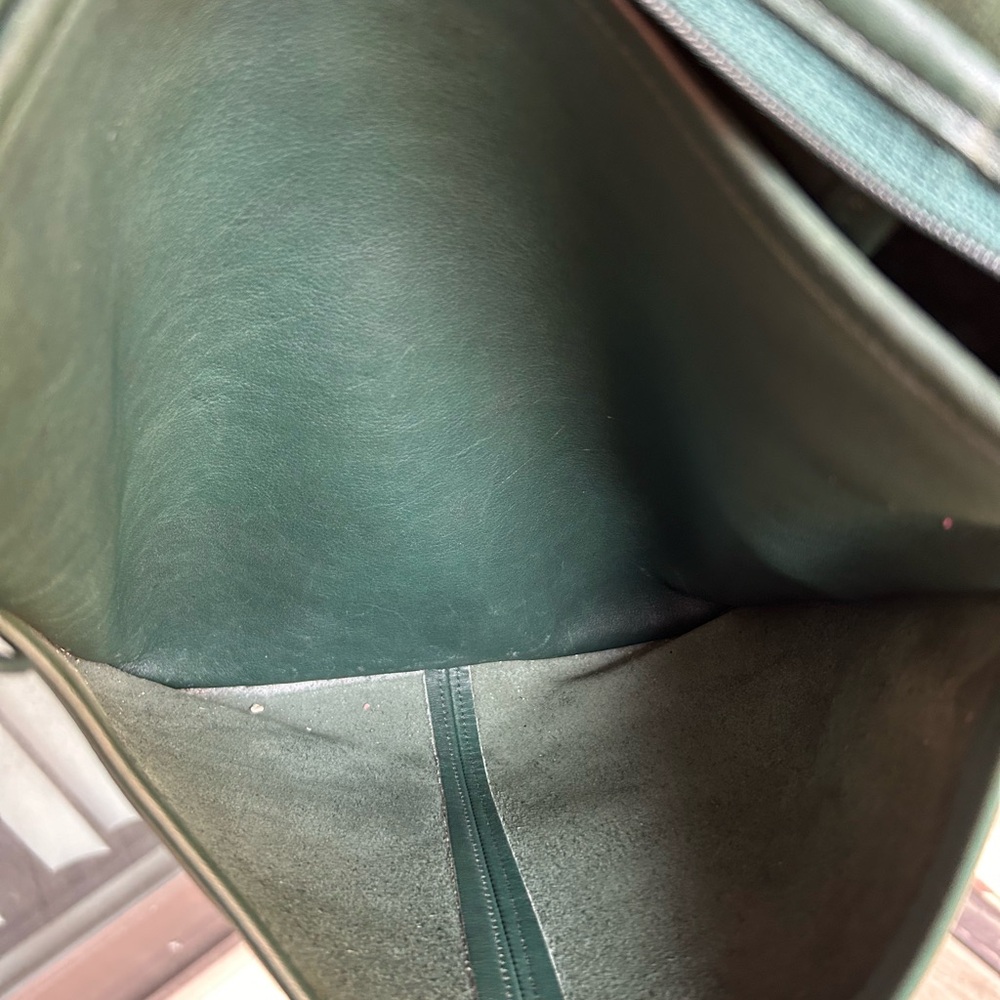 Vintage coach Whitney bag style 4115 bottle green leather retro y2k 90s summer - Picture 12 of 13